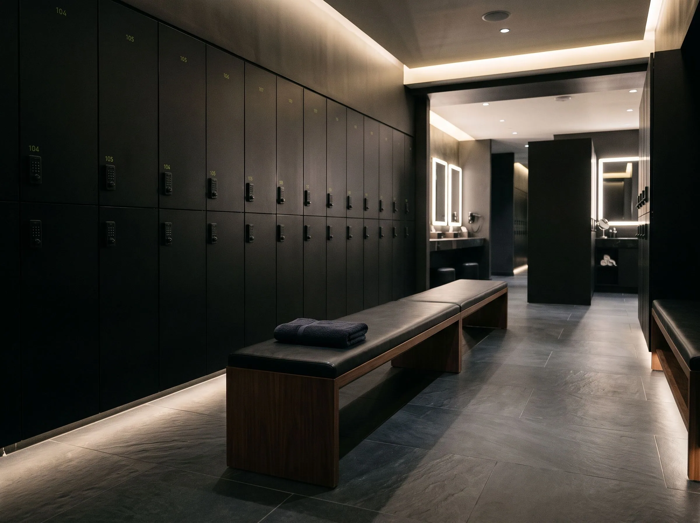Locker and changing room